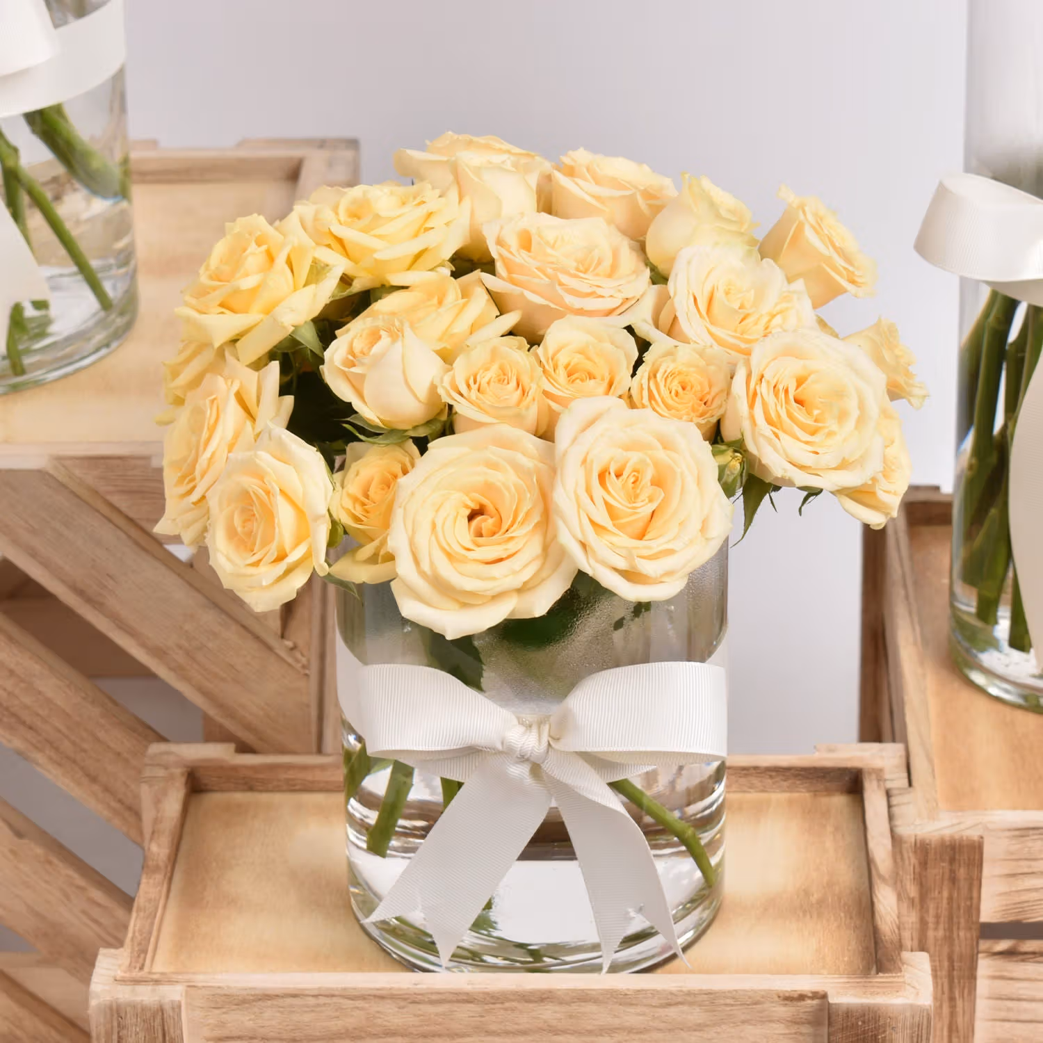Elegant Roses Beauty Trio Arrangement