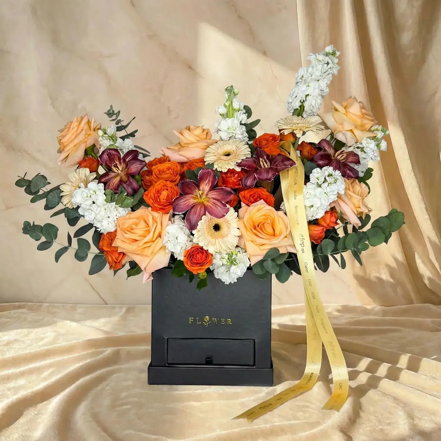 Sunset Harvest Symphony Floral Arrangement