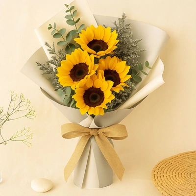 Attractive Bunch of Sunflowers