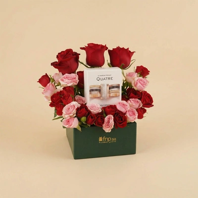 Boucheron Quatre Perfume For Her n Flower Box