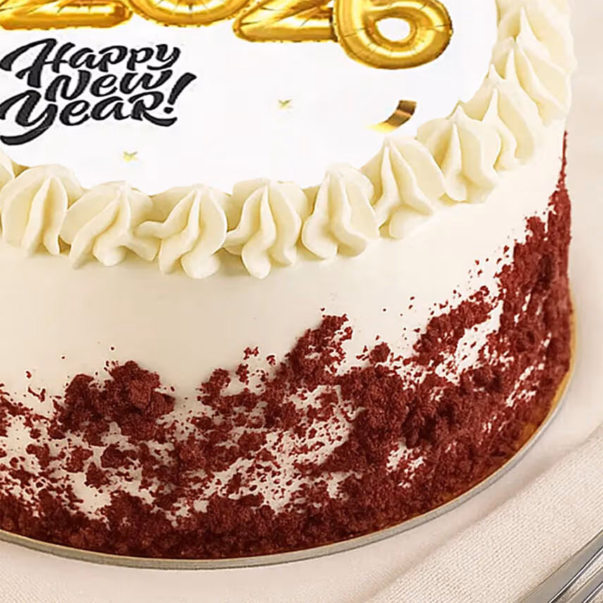 New Year Red Velvet Cake 6 Inches