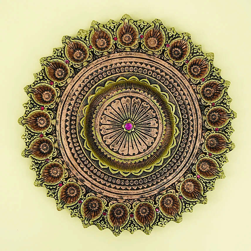 21 Diya Designer Thali