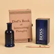 Elegant Father's Gift with Boss Perfume and Personal Notebook