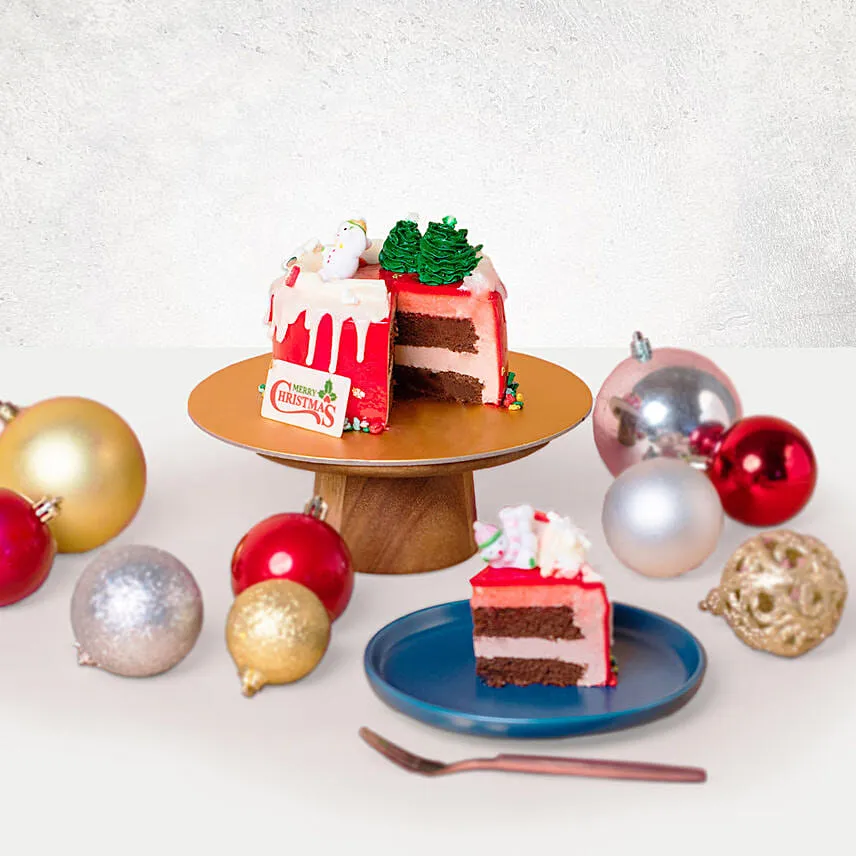 Merry Christmas Chocolate Mousse Cake