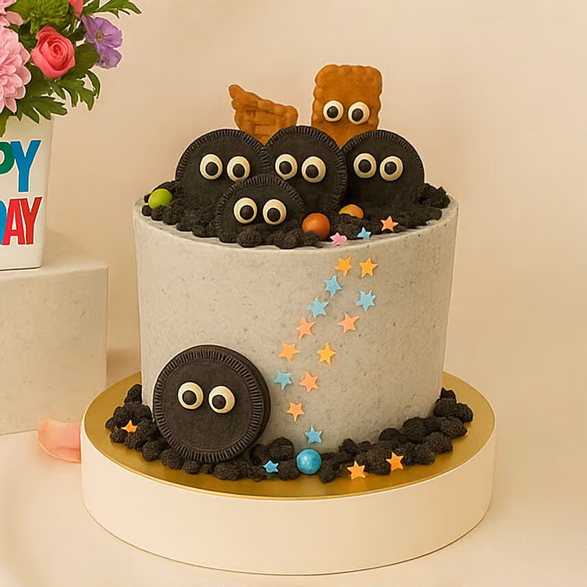 Birthday Flower with Oreo Cake