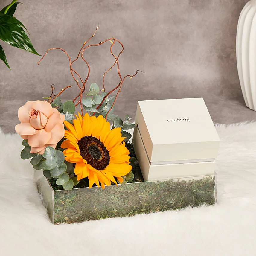 Smiles with Flowers and Cerruti 1881 Watch For Him