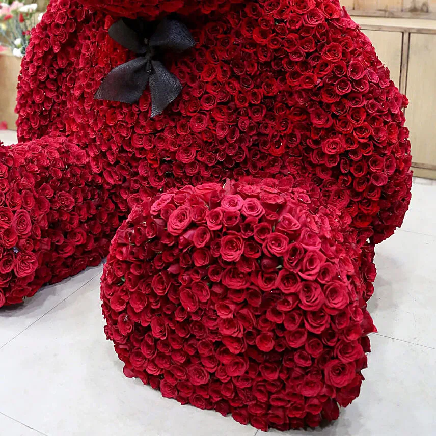 1000 Red Roses Teddy Bear