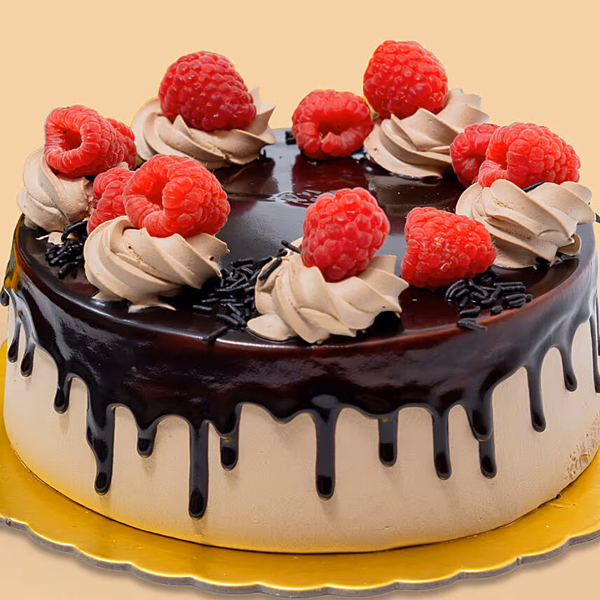 Decadent Chocolate Raspberry Cake - Half Kg