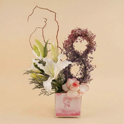 Symbol of Grace Womens Day Flower Arrangement