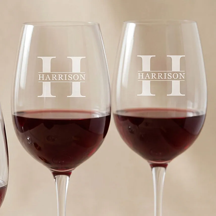 Toast to Fatherhood: Set of 4 Wine Glasses for Dad