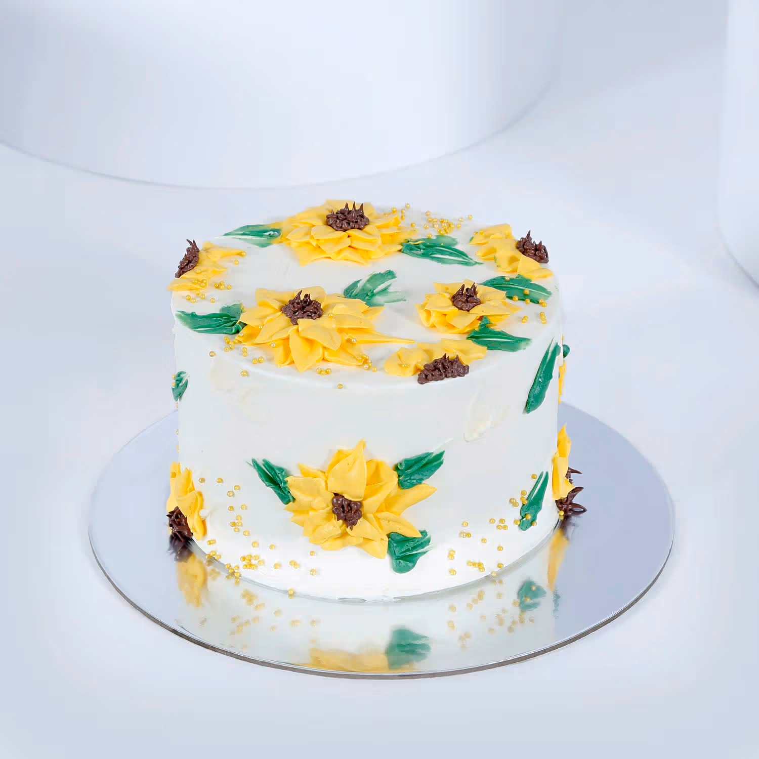 Delightful Sunflower Theme Chocolate Cake - Perfect for Celebrations