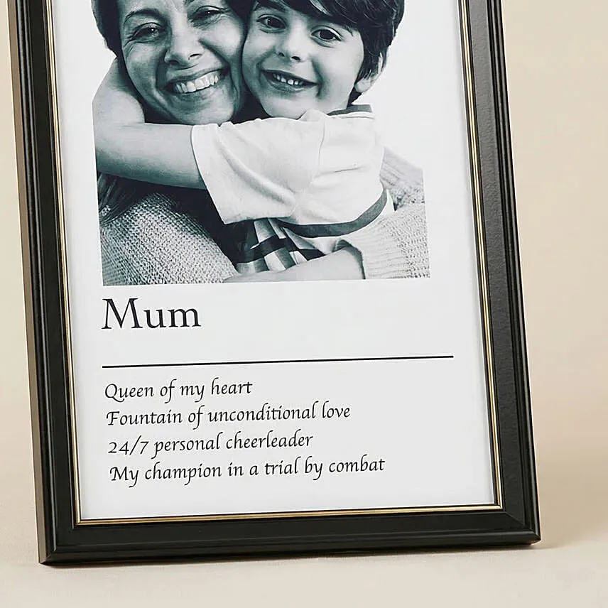 Mummy You are my world frame