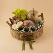 Coffee Serving Tray With Flowers & Plants