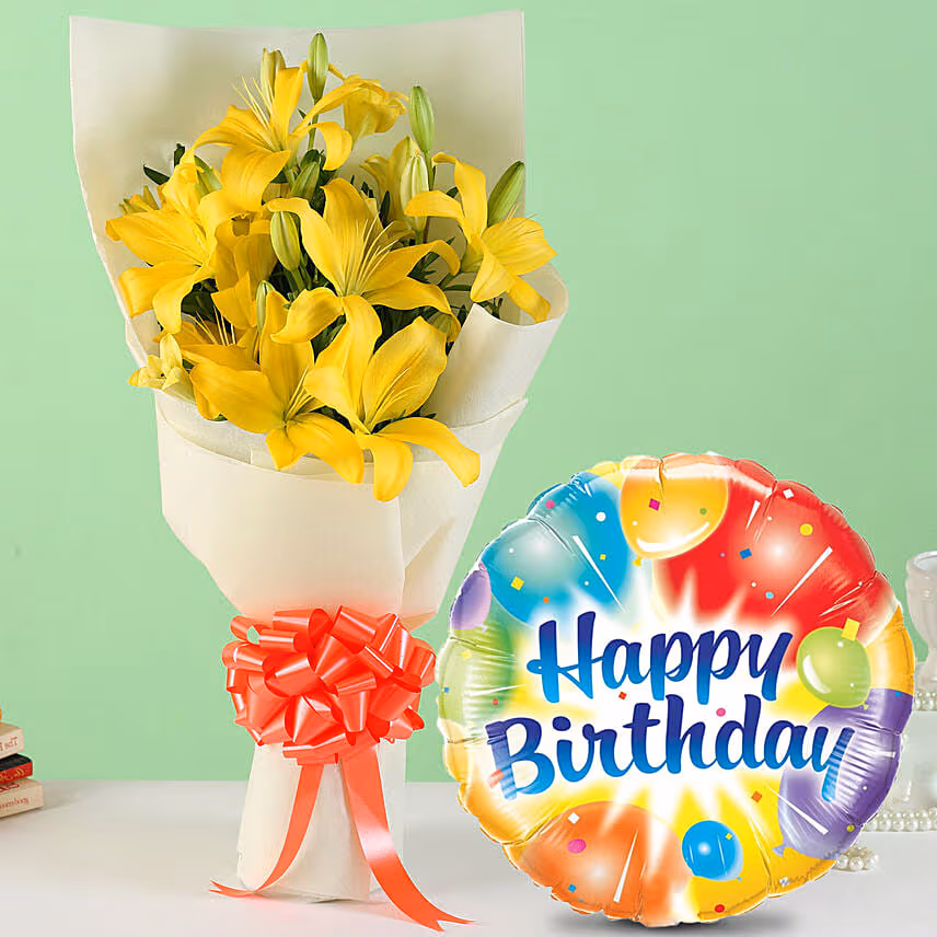 Sunshine with Birthday Balloon