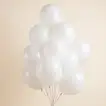 Premium White Helium Balloons - Pack of 10 for Celebrations