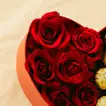 Heart of Passion Roses n Chocolates Gift Box