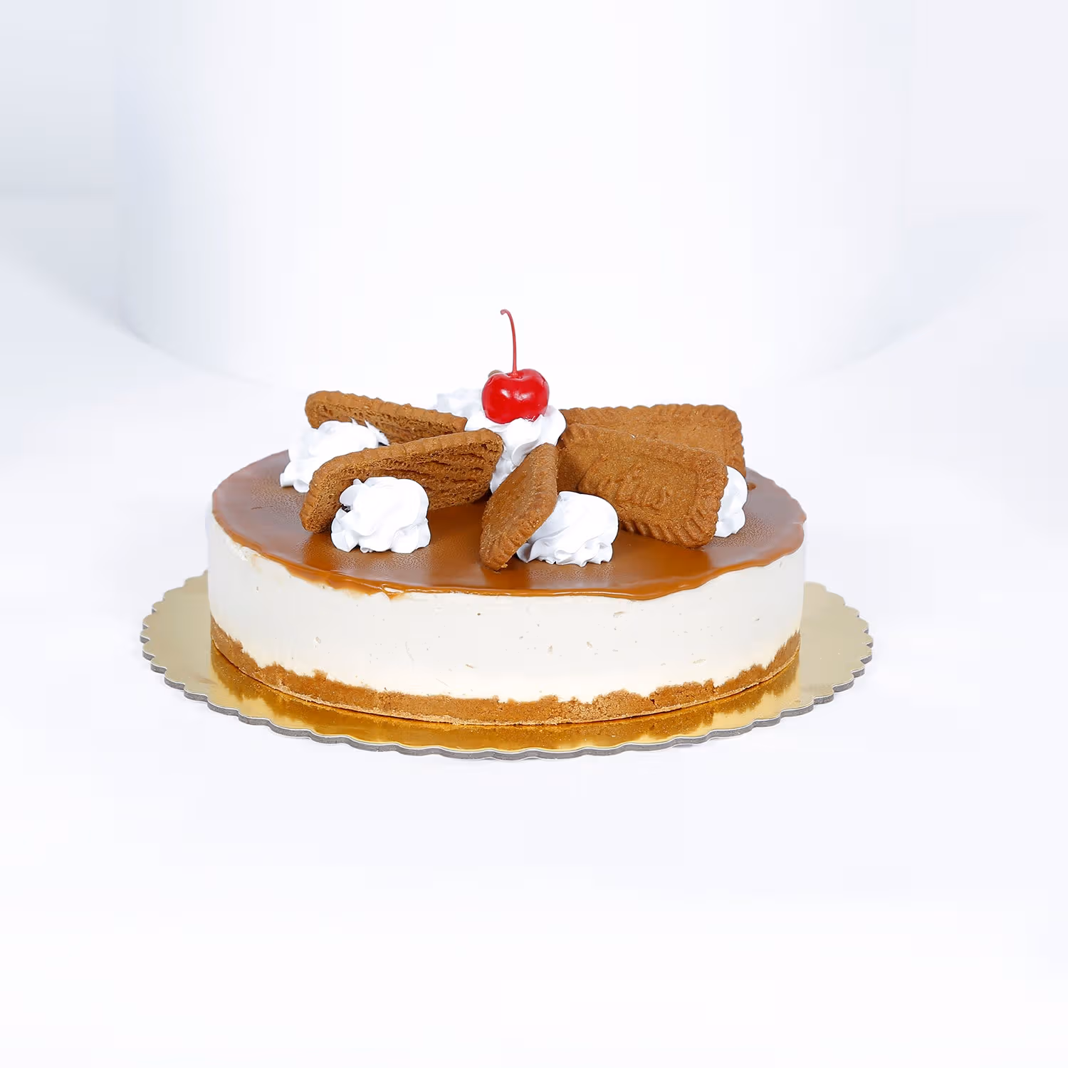 Irresistible 1 Kg Caramel Crunch Cheesecake with Biscuits - Perfect for Celebrations