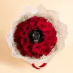 Luxurious Red Rose Bouquet with CASIO G-Shock Mudmaster Watch for Men