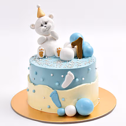 Adorable Baby Boy Milestone Cake - Chocolate Delight