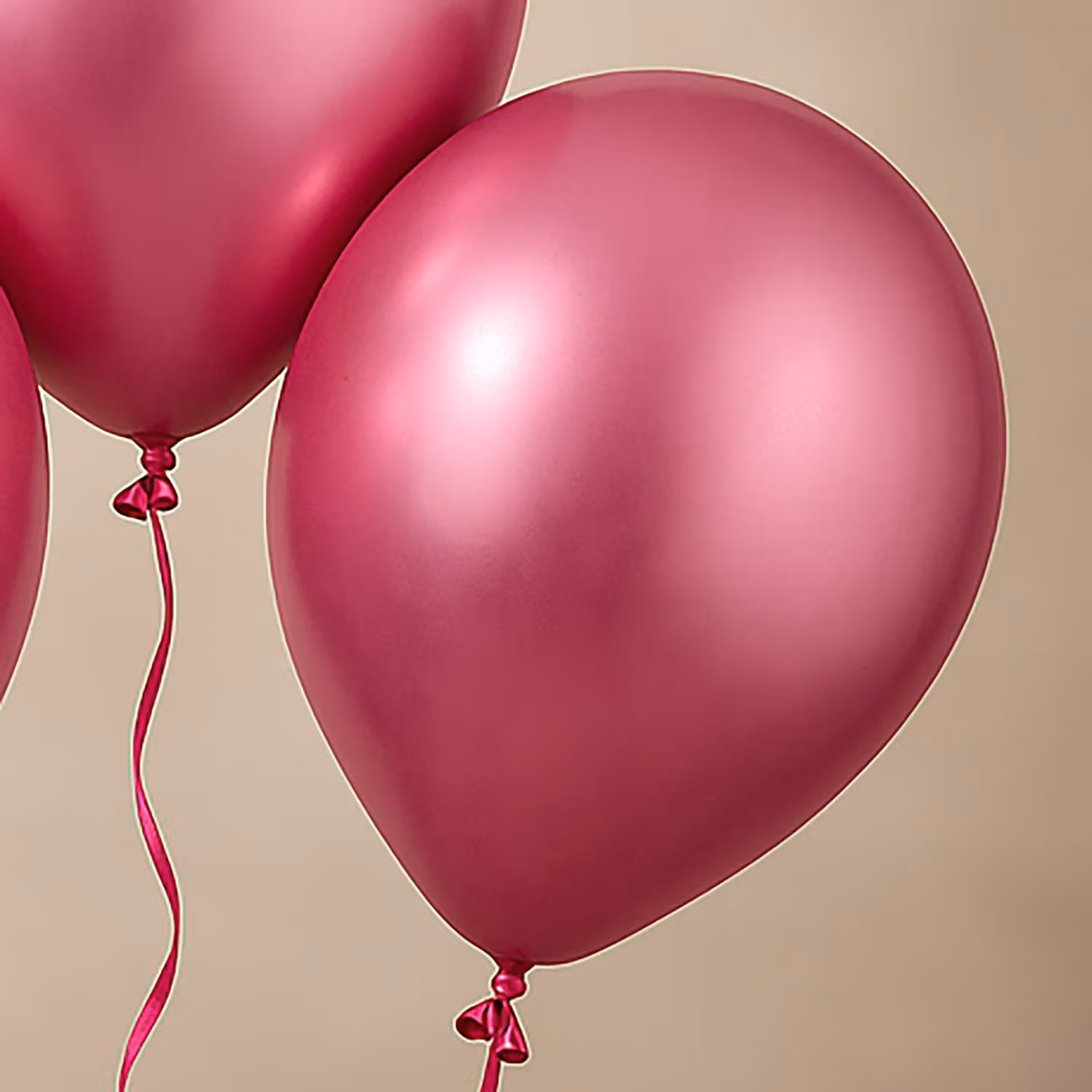 Elegant Set of 3 Pink Helium Balloons - Perfect for Any Celebration