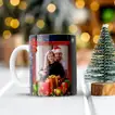 Customizable Black Ceramic Merry Christmas Mug with Photo