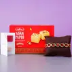 Elegant Rudraksha Bracelet with Delicious Soan Papdi Gift Set