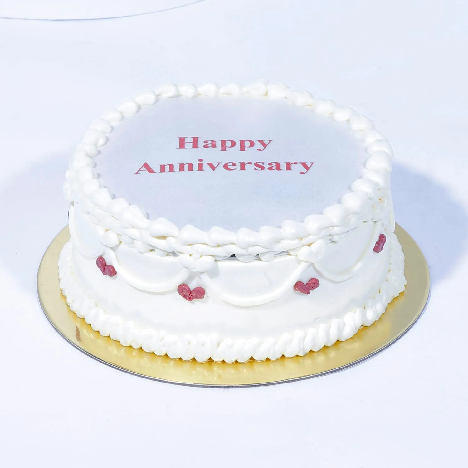 Elegant Anniversary Combo: Red Velvet Candle Cake, Bouquet & Balloon