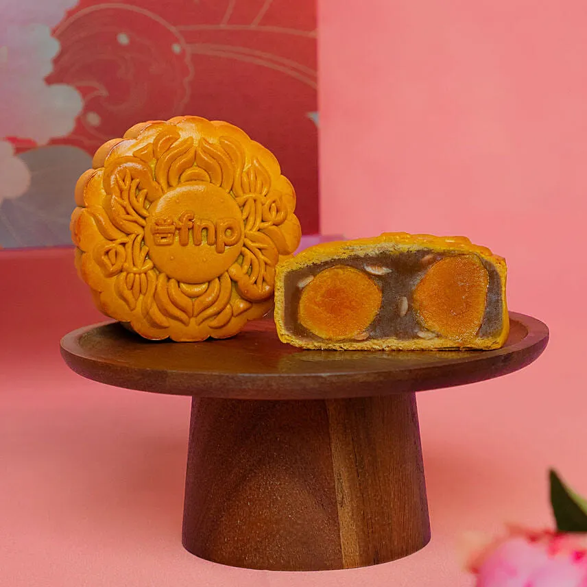 FNP Double Yolk Bakedskin Mooncake Pure Lotus Paste