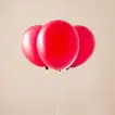 Vibrant Red Latex Balloons - Set of 3 for Celebrations