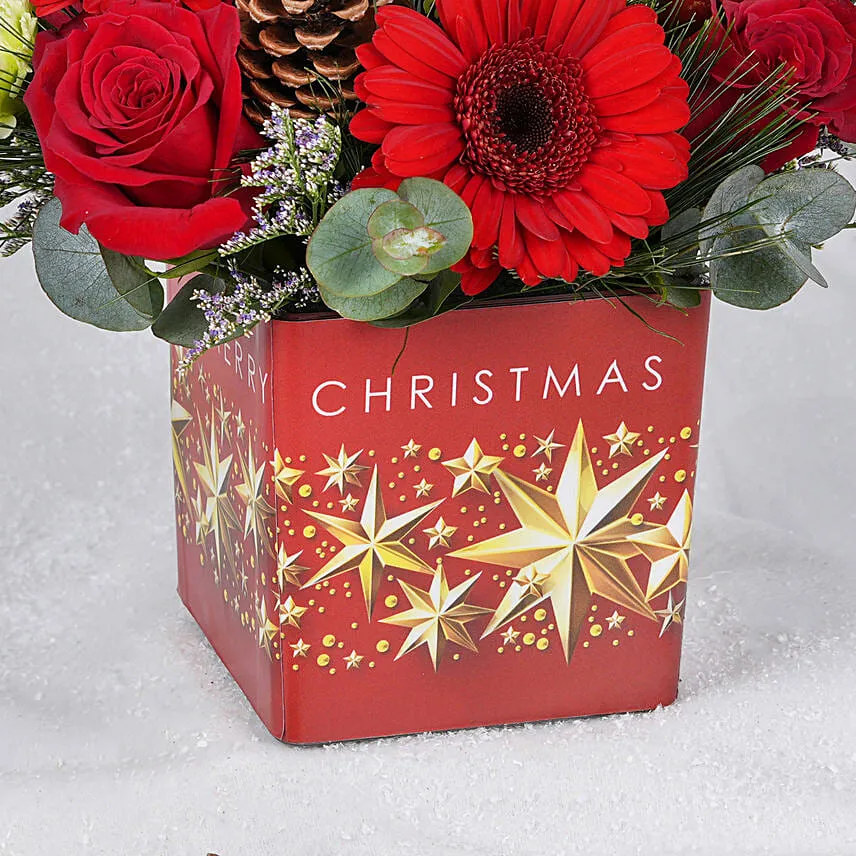 Christmas Stars Flower Arrangement