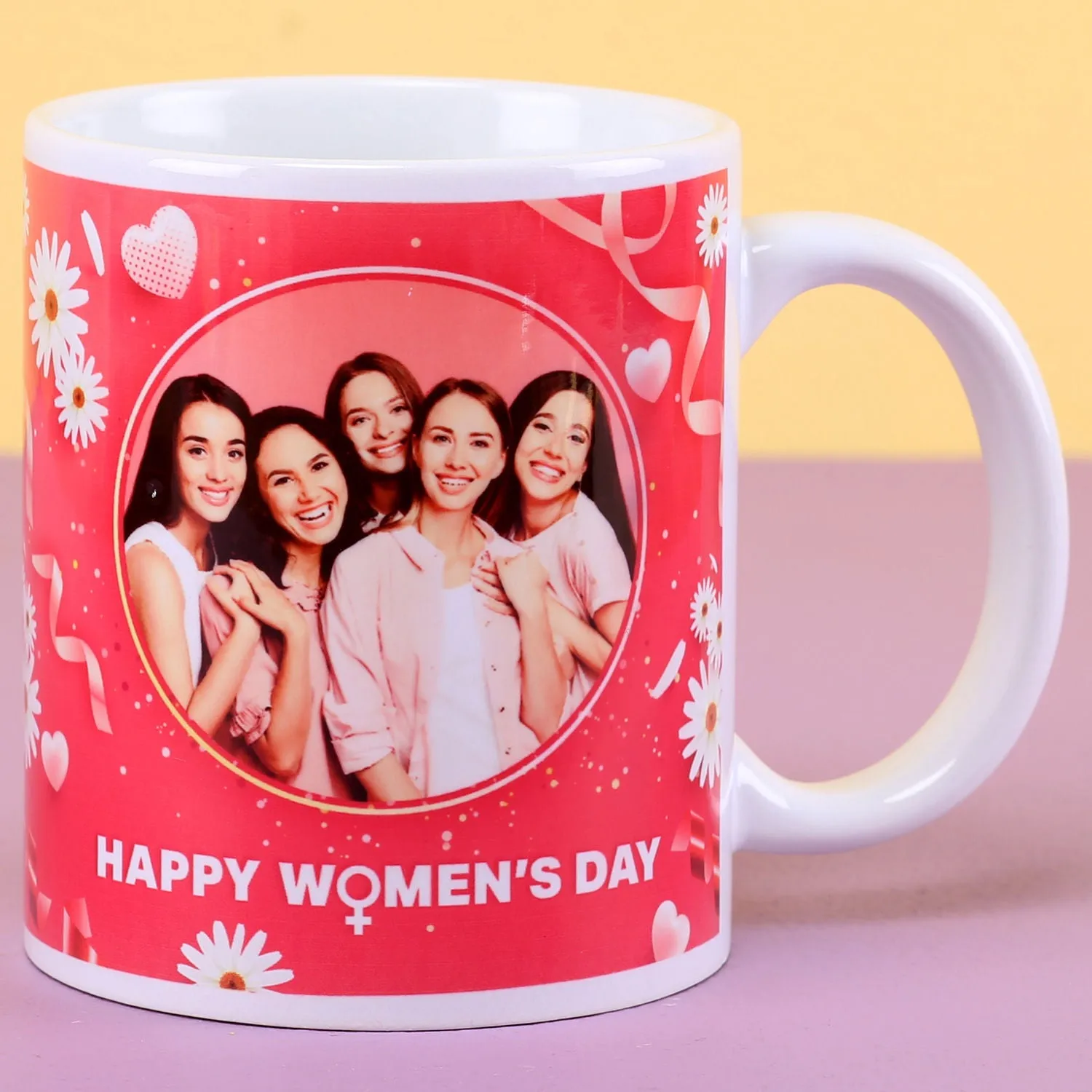 Happy Women's Day Ceramic Mug - Perfect Gift for Her