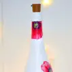 Illuminate Your Space with the 'Choose Happiness' Hand Painted LED Glass Bottle