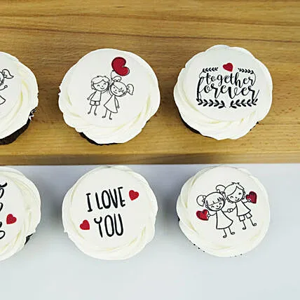 Sweetness of Love: Chocolate and Vanilla Valentine's Cupcakes