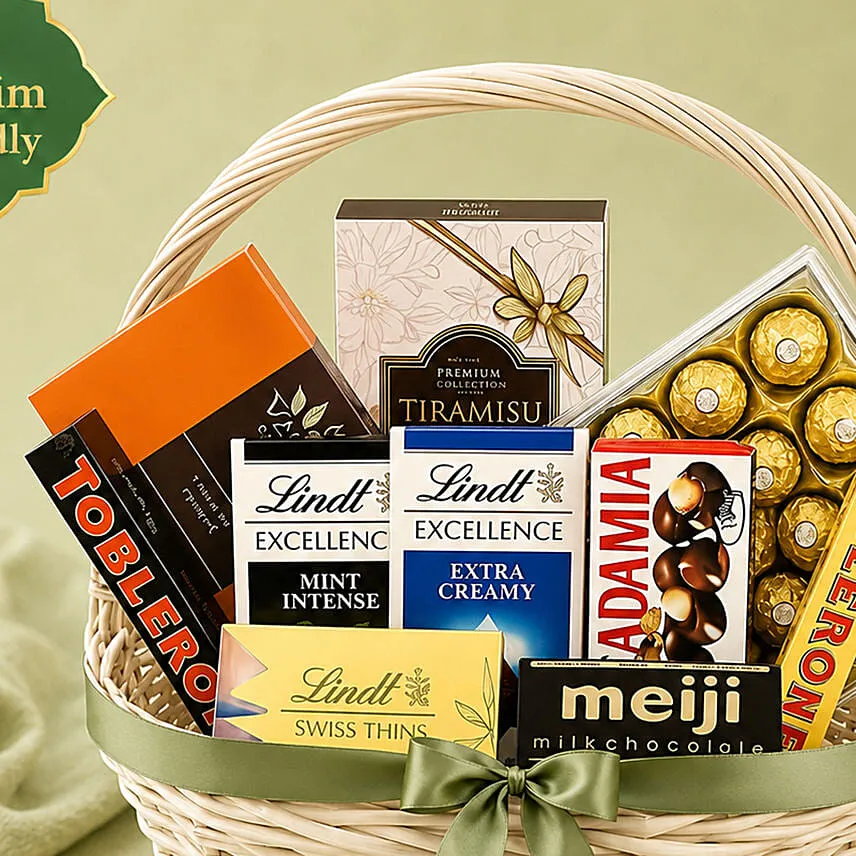 Exotic Chocolates Gift Basket