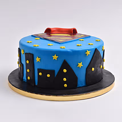 Delicious Superman 'Man of Steel' Chocolate Cake - Perfect for Heroes!
