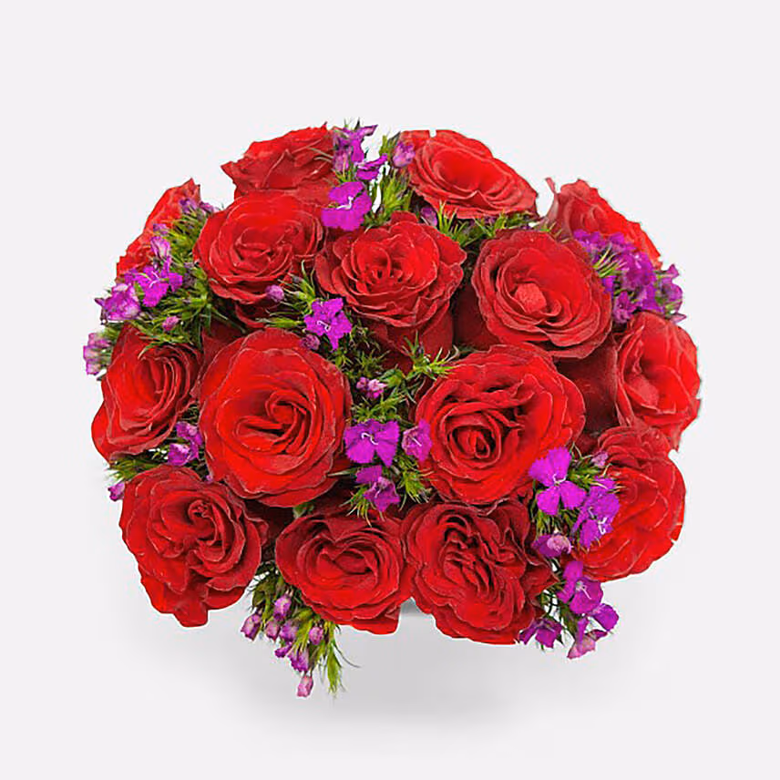 Premium Red Roses Vase Arrangement