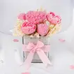 Luminous Floral Embrace: Luxurious Organic Candle Gift Set