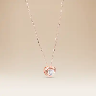 One True Love 18-Carat Gold Diamond Heart Pendant By Kooheji Jewellery