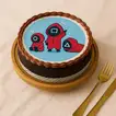 Squid Game characters Celebration Cake - 500 Grams / Chocolate