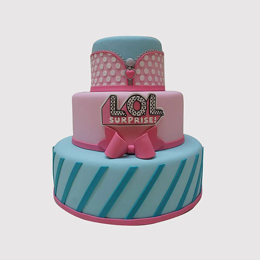 3 Tier Lol Surprise Cake