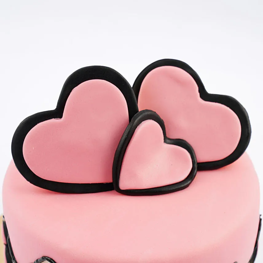 Pink Breeze Celebration Vanilla Cake