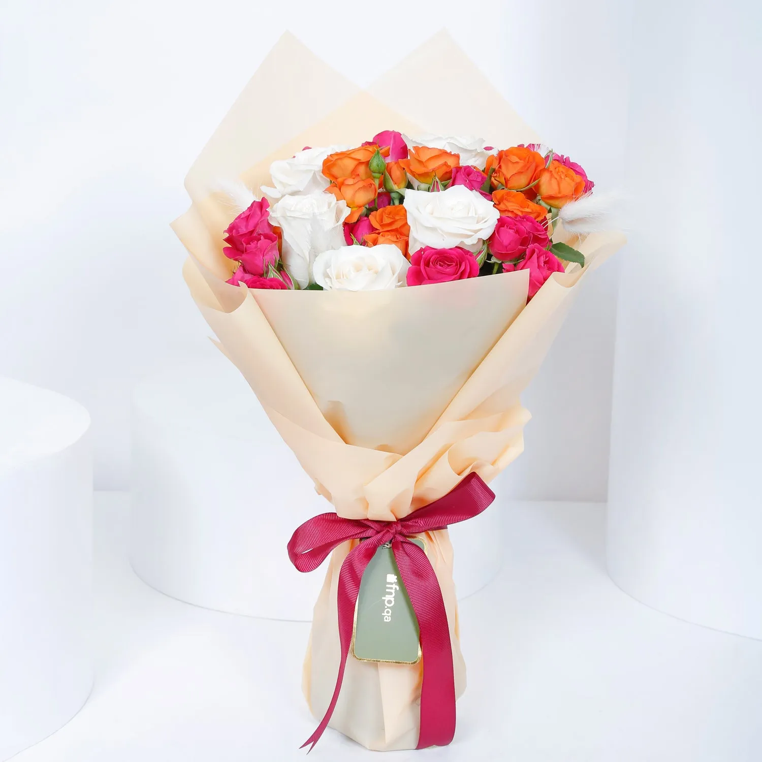 Ajmal Shine Gift Set for Women with Rainbow Bouquet - Elegant Perfume and Floral Delight