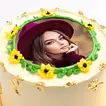 Delightful Sunflower Snapshot Chocolate Cake