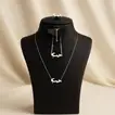Timeless Romance: Dark Pink Rose Bouquet & Love Jewelry Set