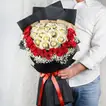 Luxurious Premium Rocher Bouquet with Red Roses and Ferrero Chocolates