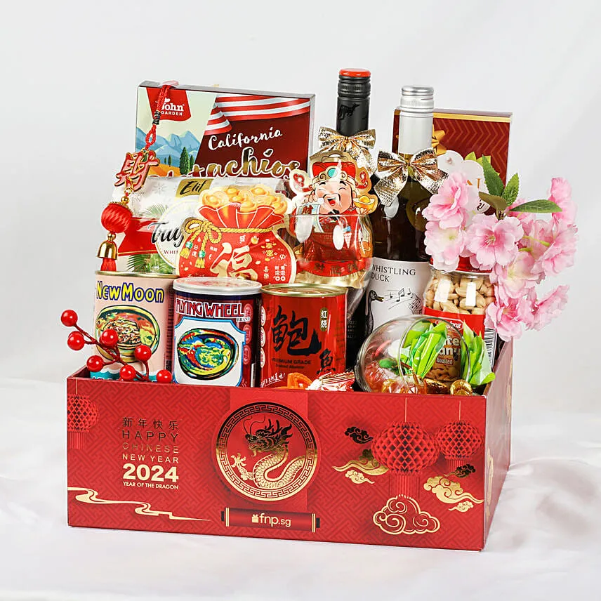 CNY Dragon s Wine & Dine Basket