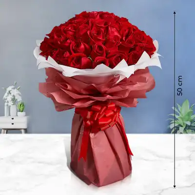 Premium Red Roses Bouquet