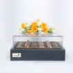 Exquisite Chocolate Charm Delight Box with Fresh Floral Elegance