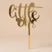 Elegant Gold 'Little One' Cake Topper - Perfect for Baby Showers and First Birthdays
