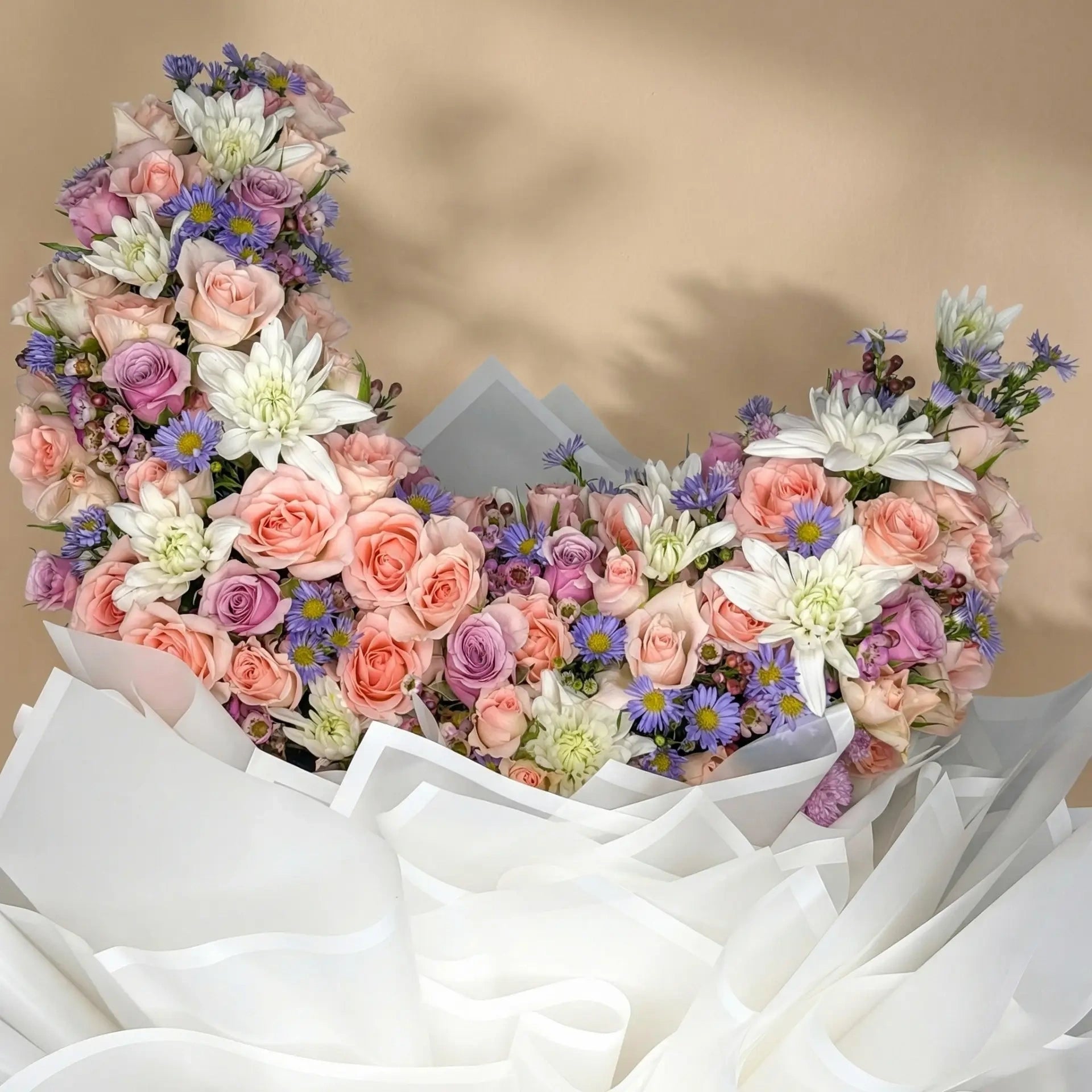 Moonlight Garden Bouquet - Enchanting Floral Symphony